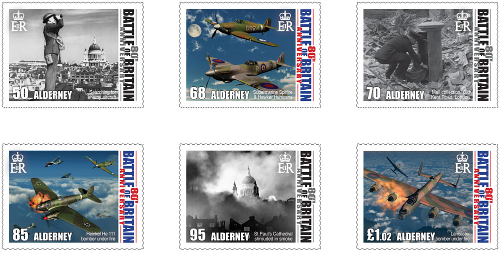 Set of 6 stamps